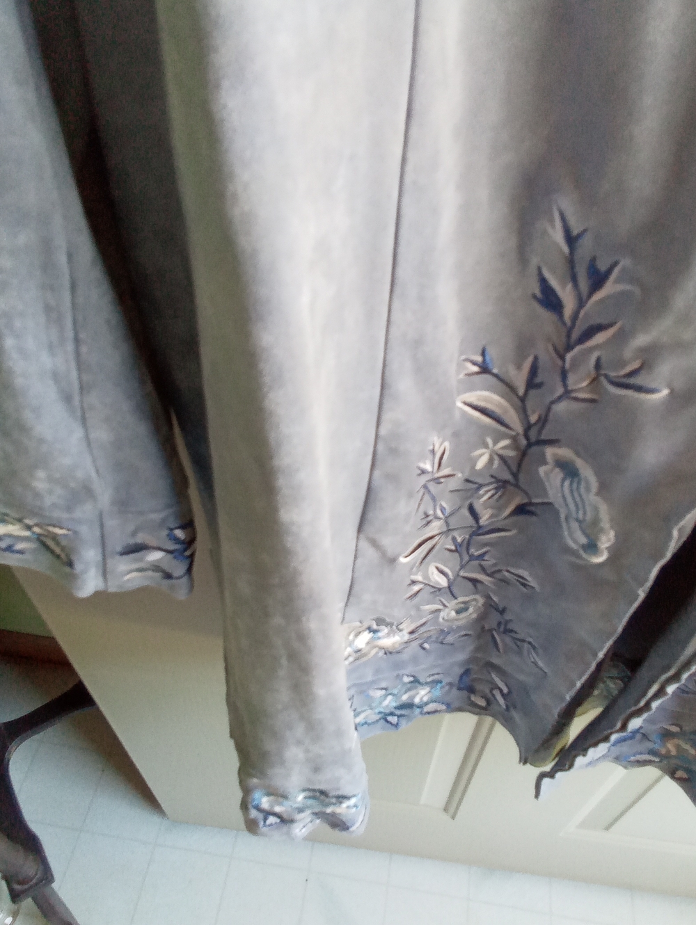 Curations Embroidered Duster Coat, NWT - Picture 5 of 8